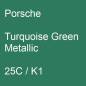 Preview: Porsche, Turquoise Green Metallic, 25C / K1.